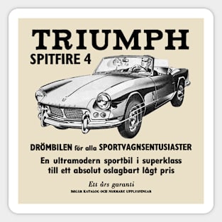 TRIUMPH SPITFIRE - advert Sticker